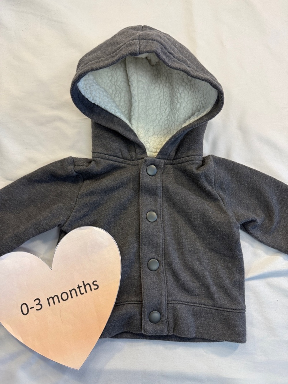 OshKosh B'gosh Charcoal Button-Up Hoodie